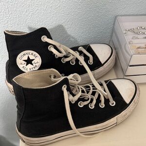 Converse Kids Black High-Top Sneakers